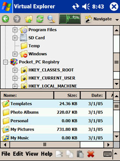 Virtual Explorer Windows Mobile 2003 1.10.466
