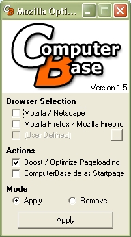 Mozilla Optimizer 1.5