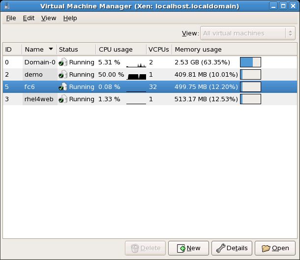 Virtual Machine Manager 0.2.6
