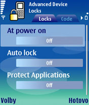 Advanced Device Locks for Nokia S60 3rd Edition 1.