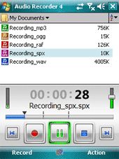 Resco Audio Recorder for Pocket PC 4.01
