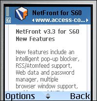 NetFront for S60 3.3