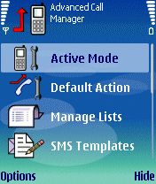 Advanced Call Manager for Nokia S60 3rd Edition 2.