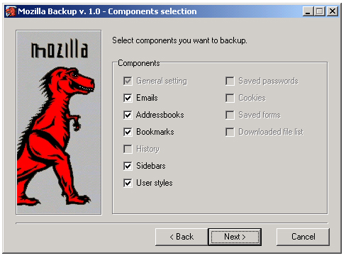Mozilla Backup 1.1