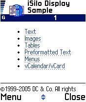 iSilo for Symbian OS UIQ 4.35